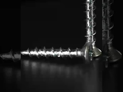 Pvc 창자 자발적인 터킹 나사 거친 스레드 평평한 Csk 머리 위에 4 개의 작은 갈비